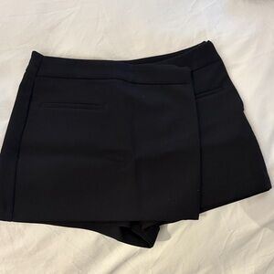 Zara Elegant Black Women's Mini Skort